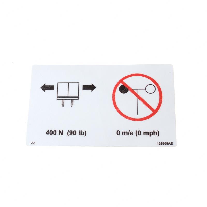 DECAL - SIDE FORCE/NO WIND PI GNSJ126505ADGT gnsj126505adgt product image