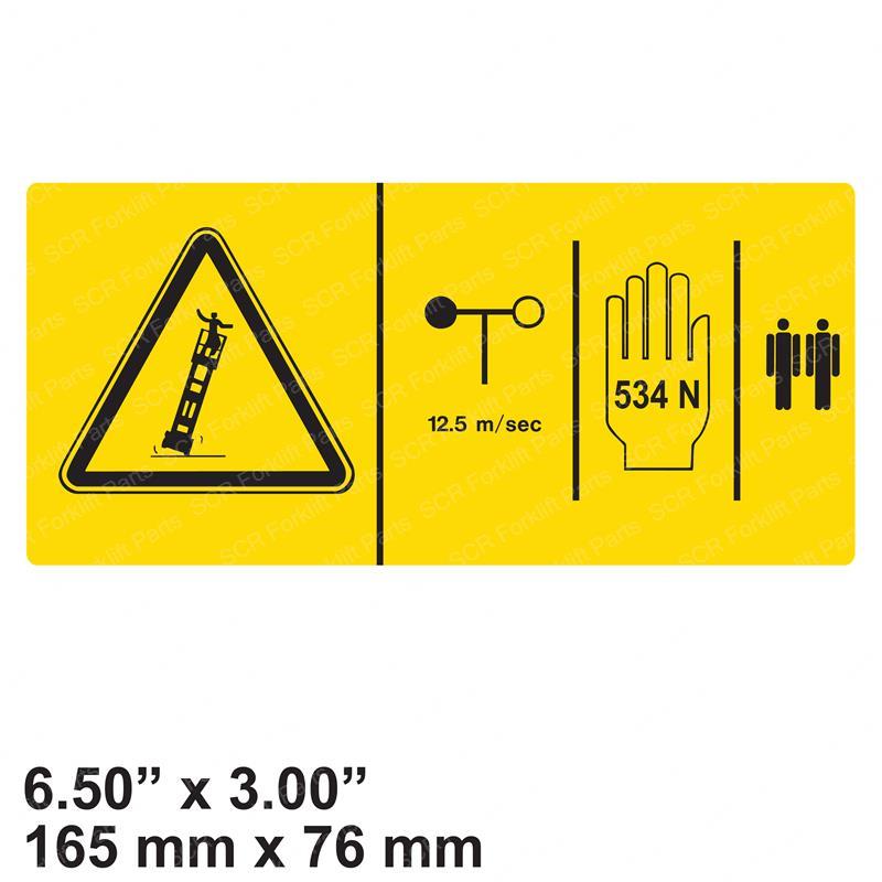 DECAL - DANGER SIDE FORCE 534N SY1230719 sy1230719 product image
