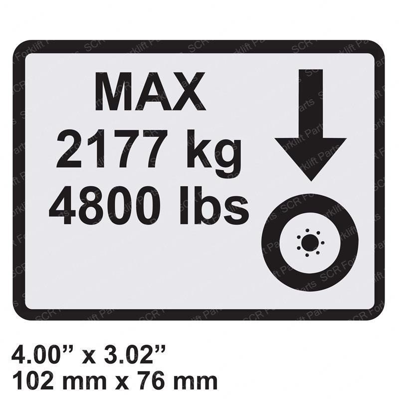 DECAL - WHEEL LOAD JL1001119580 jl1001119580 product image