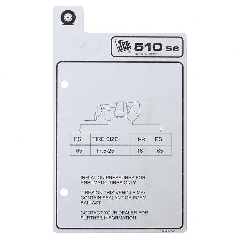 F/CHART 510-56 66 STD/TYR JC332/G5562 jc332-g5562 product image