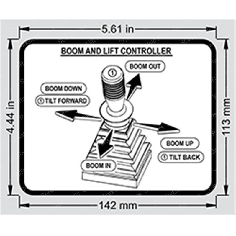 DECAL - BOOM/TILT CONTROL GN2-1279 gn2-1279 product image