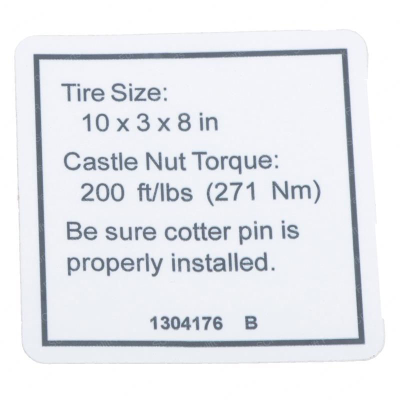 DECAL,LABEL,TIRE GN1304176GT gn1304176gt product image