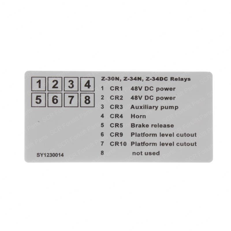 DECAL - RELAYS Z30N Z34NDC JL114224 jl114224 product image