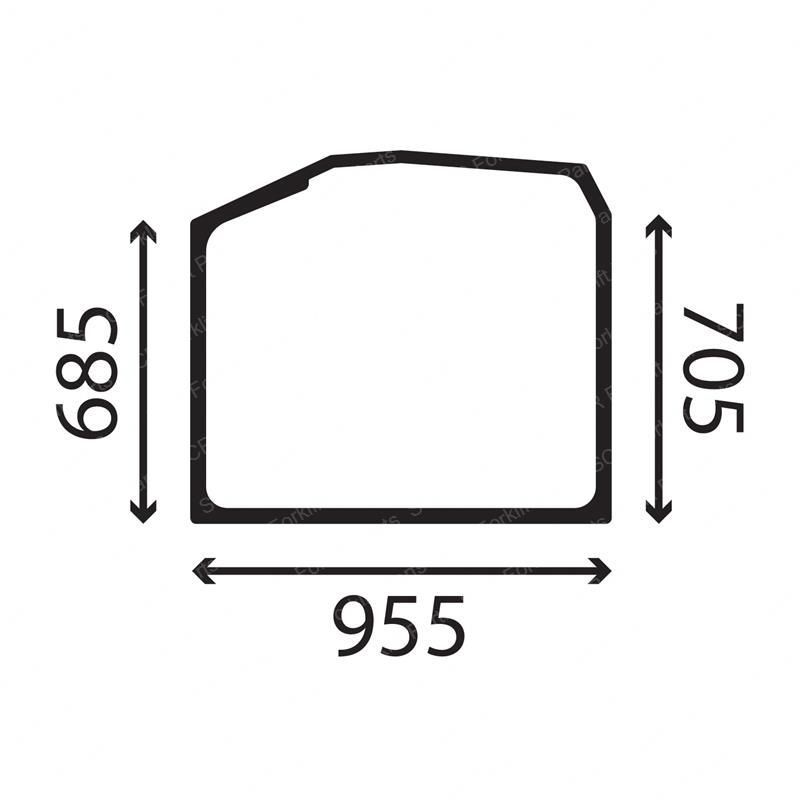 FRONTWINDOW-GREEN JC827-80116 jc827-80116 product image