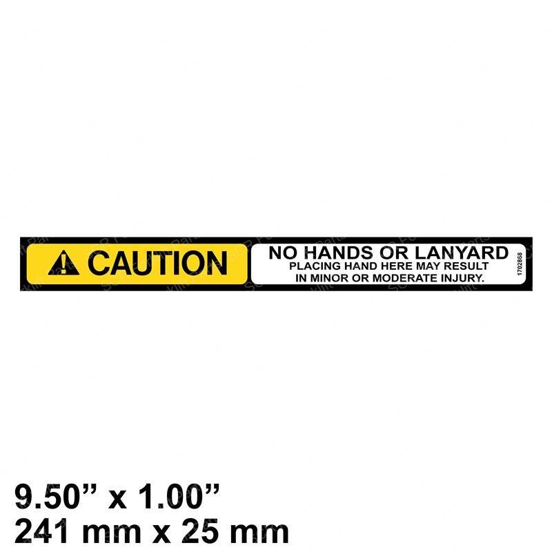 DECAL - NO HANDS JL1702868 jl1702868 product image