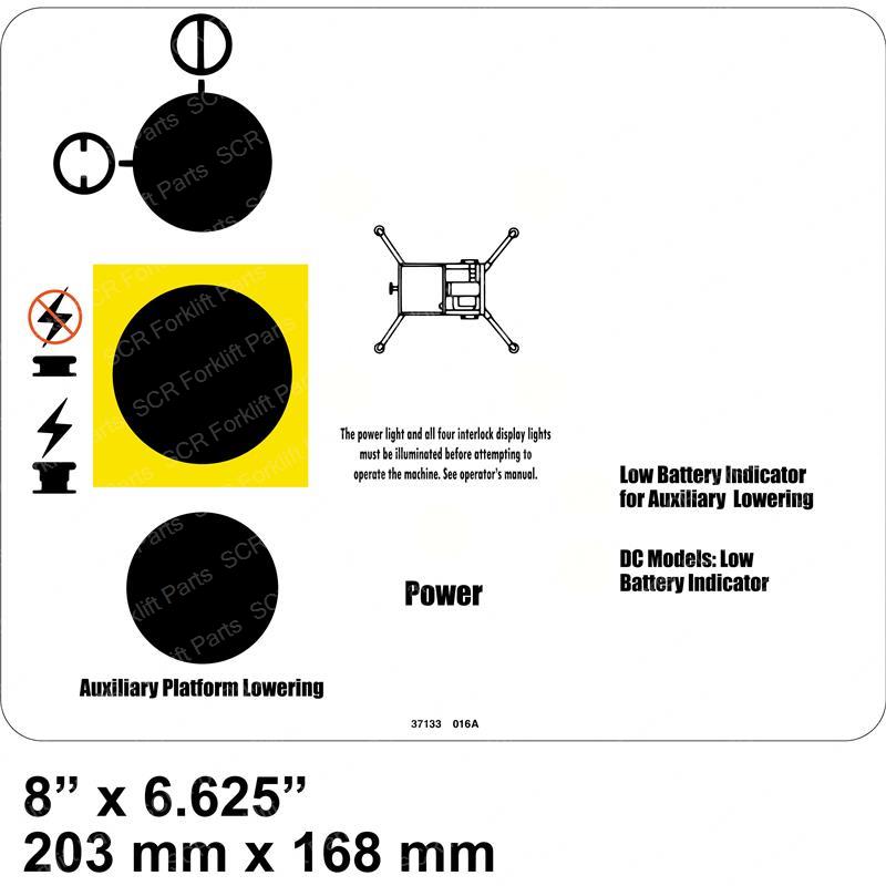 DECAL - INTLCK DISPLY AWP STD GN37133 gn37133 product image