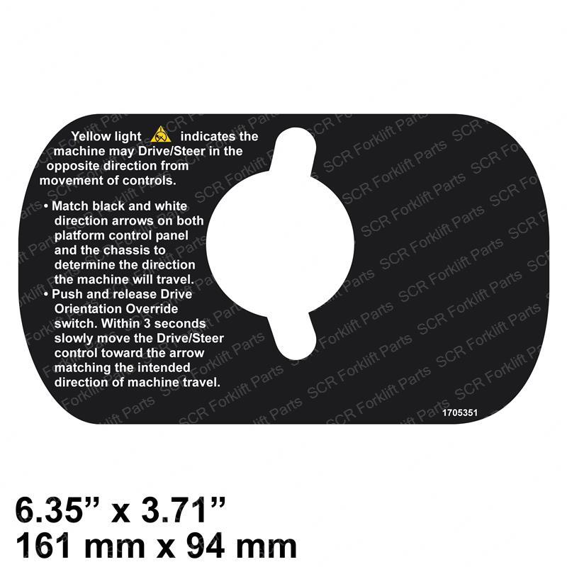 DECAL TIP-OVER DOI (DOM) JL1705351 jl1705351 product image