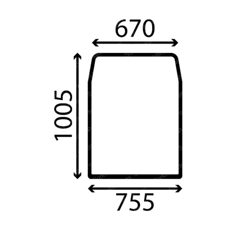 FRONT SCREEN (520) LDL 52 JC827/80111 jc827-80111 product image