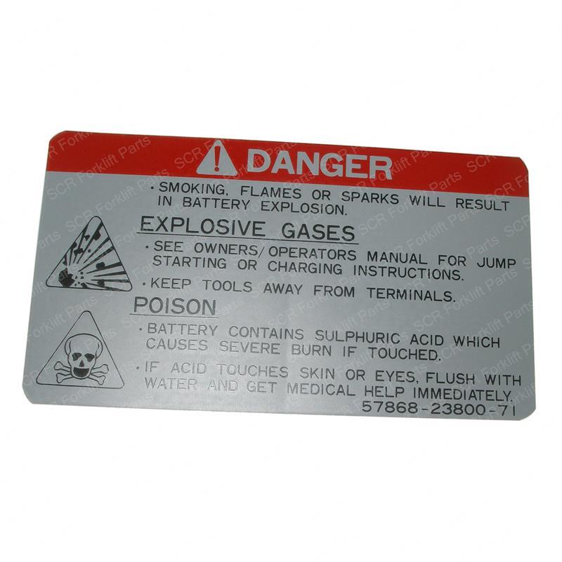 DECAL - BATTERY CAUTION SY1243229 sy1243229 product image