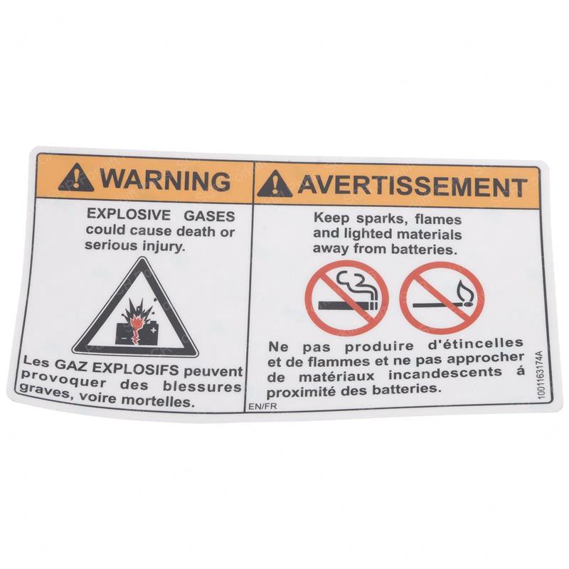 DECAL-BATTERY WARNING (CAN) JL1001163174 jl1001163174 product image