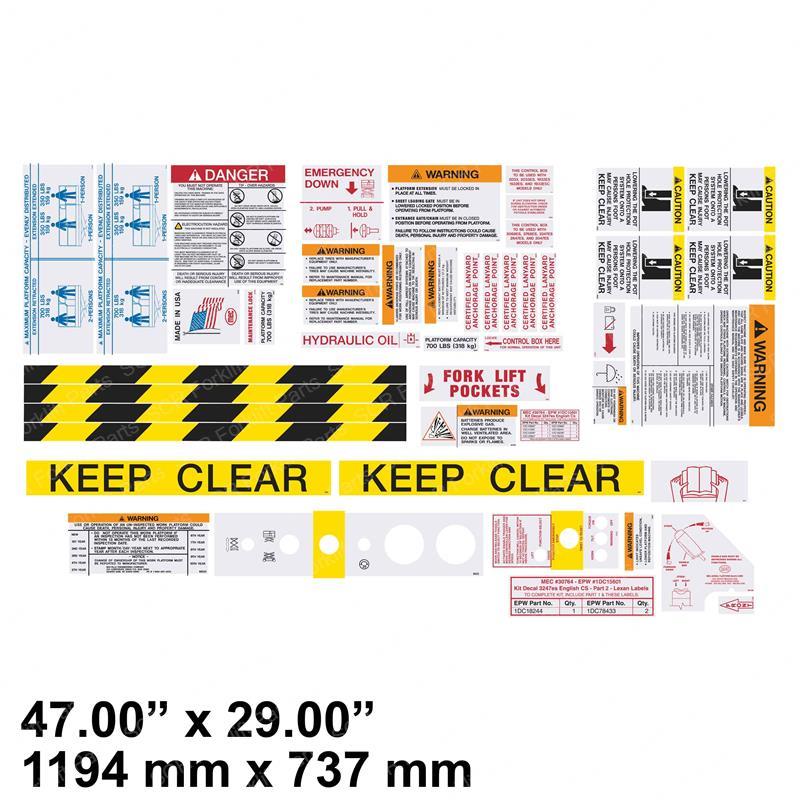 DECAL- SUB ASSY 1 TVH/23160897 SY1261398 sy1261398 product image