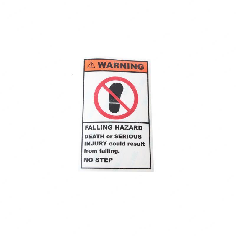 WARNING FALLING HAZARD LABEL SY28-108507 sy28-108507 product image