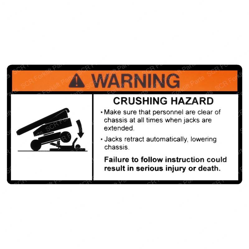 DECAL CRUSHING (CHASSIS) JL1704755 jl1704755 product image