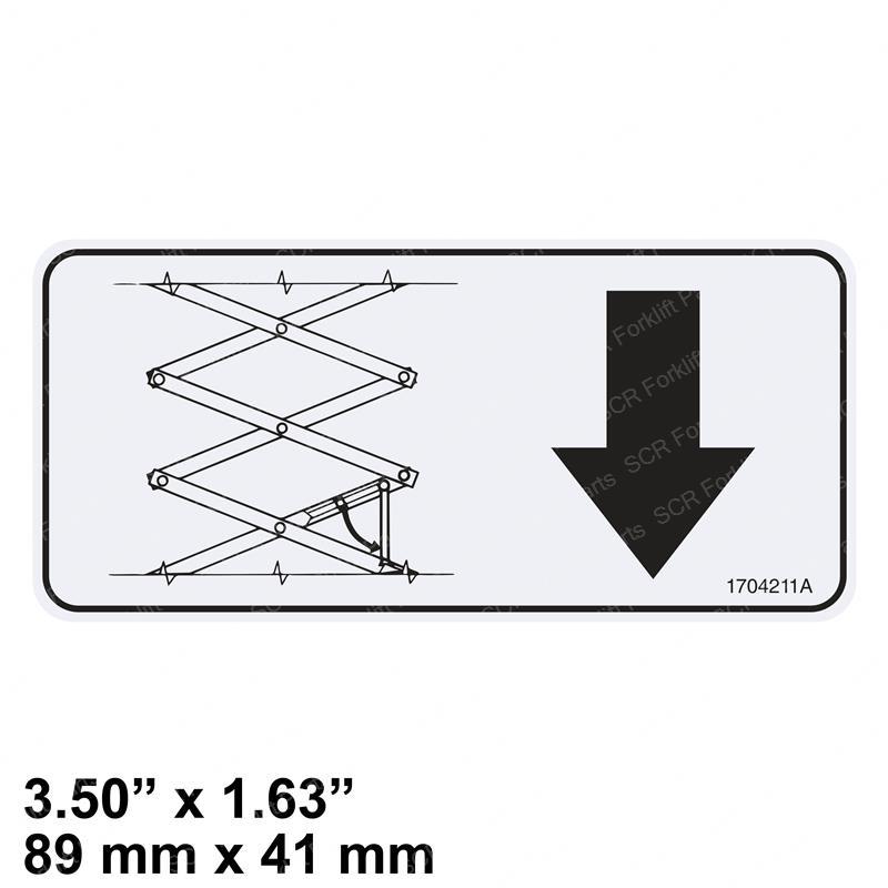 DECAL WIDE SAFETY PROP JL1704211 jl1704211 product image