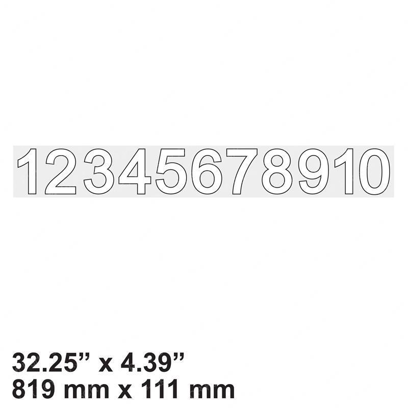 DECAL BOOM NUMBERS JL91123045 jl91123045 product image