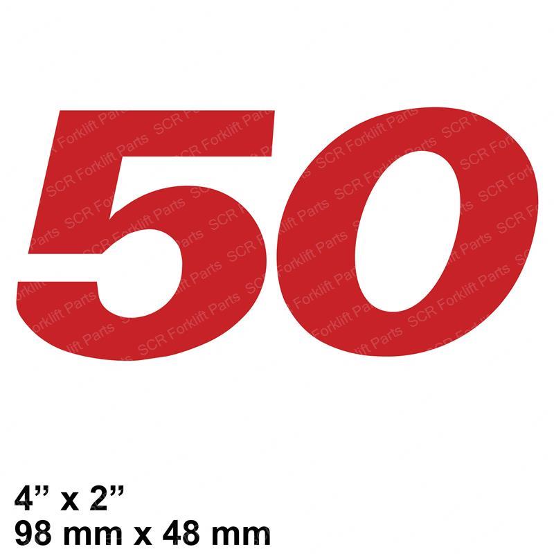 DECAL - MODEL 50 HY1586447 hy1586447 product image