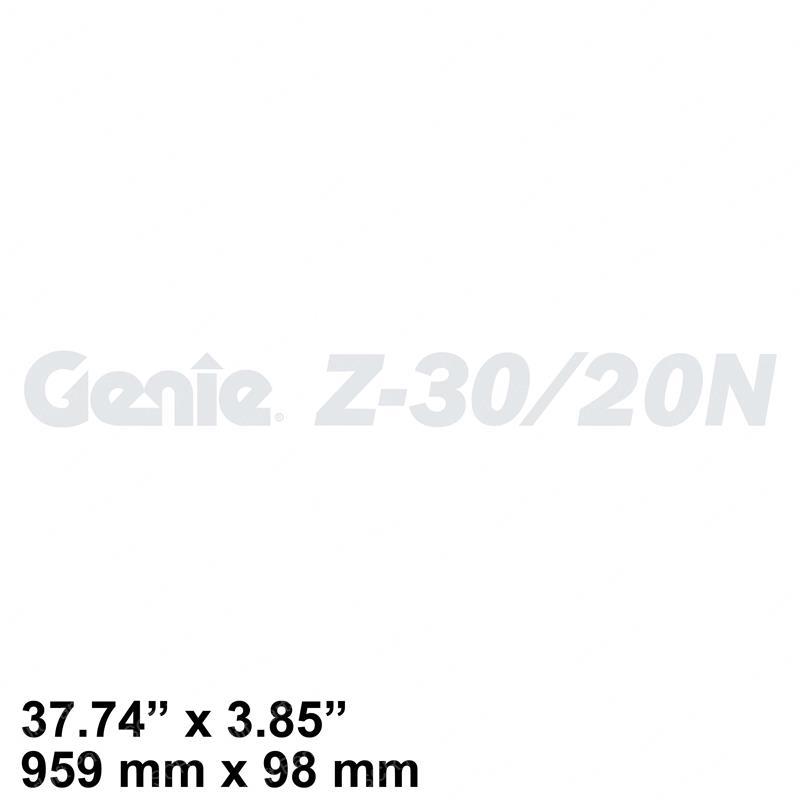 DECAL COSMETIC GENIE Z-30/20N SY-62928GN sy-62928gn product image