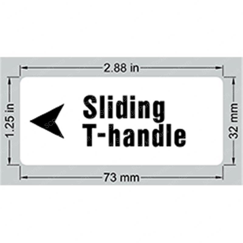 DECAL SLIDING T-HANDLE SY1243775 sy1243775 product image