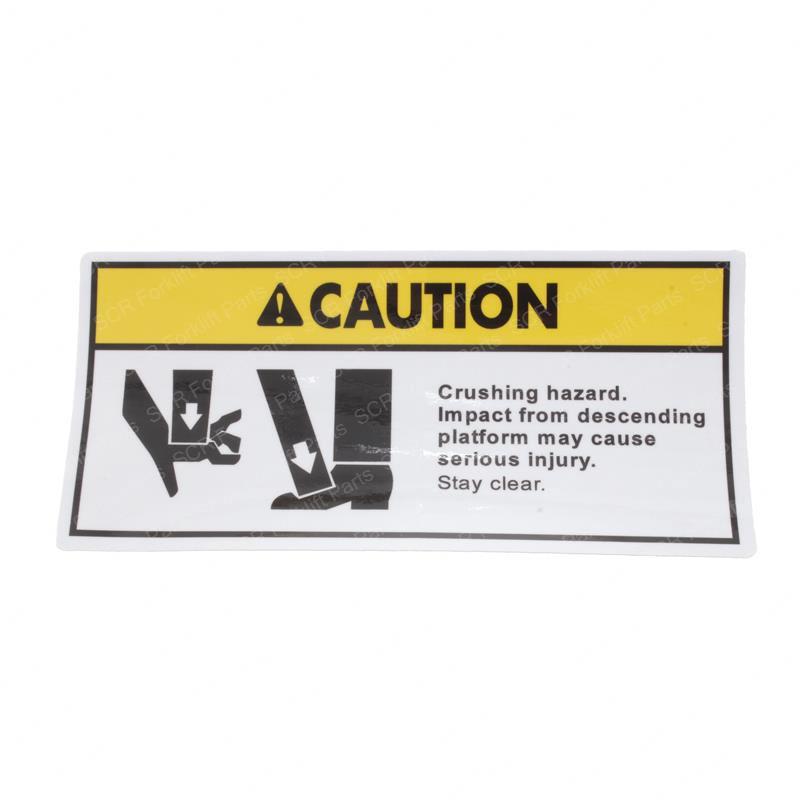 DECAL CAUTION FOOT/HAND CRUSH SY1243763 sy1243763 product image