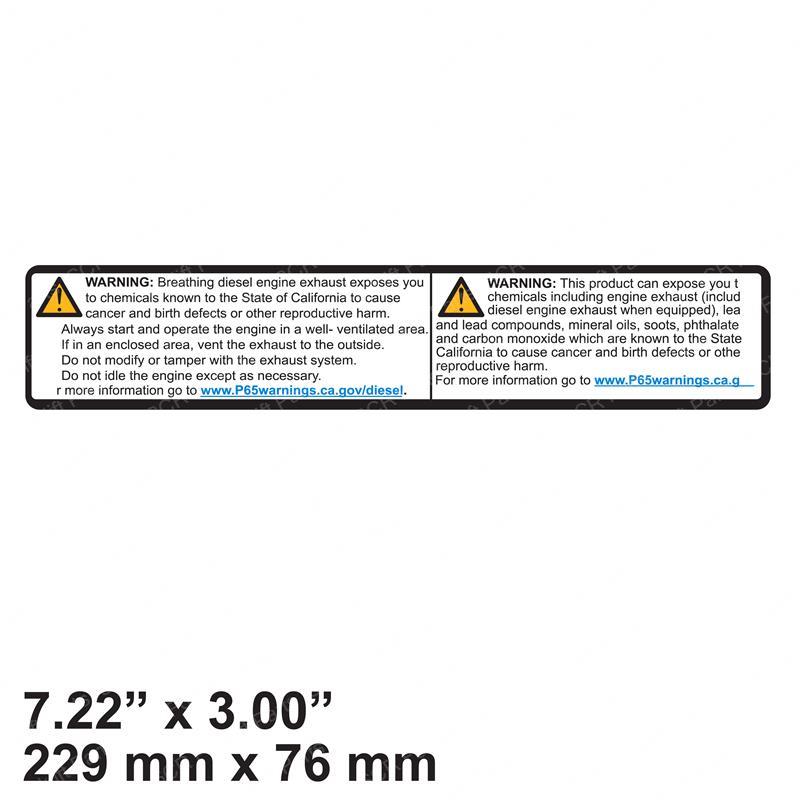 DECAL WARNING BC7352406 bc7352406 product image