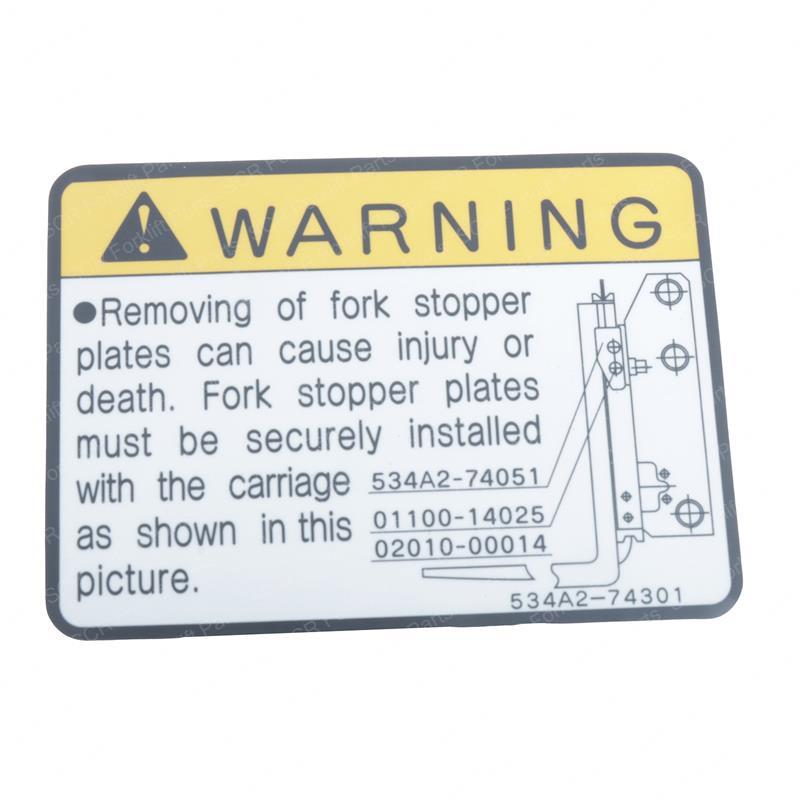 DECAL CAUTION NI534A2-74301 ni534a2-74301 product image