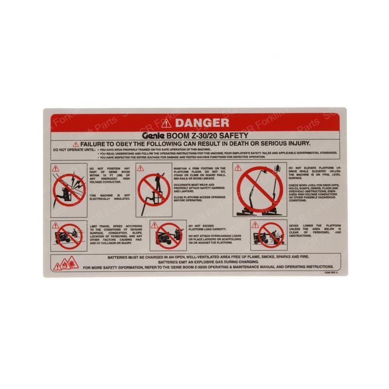 DECAL SAFETY RULES BOOM GN12385 gn12385 product image