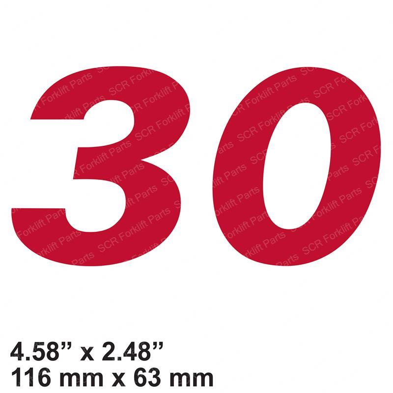 DECAL - MODEL 30 RED SY103181 sy103181 product image