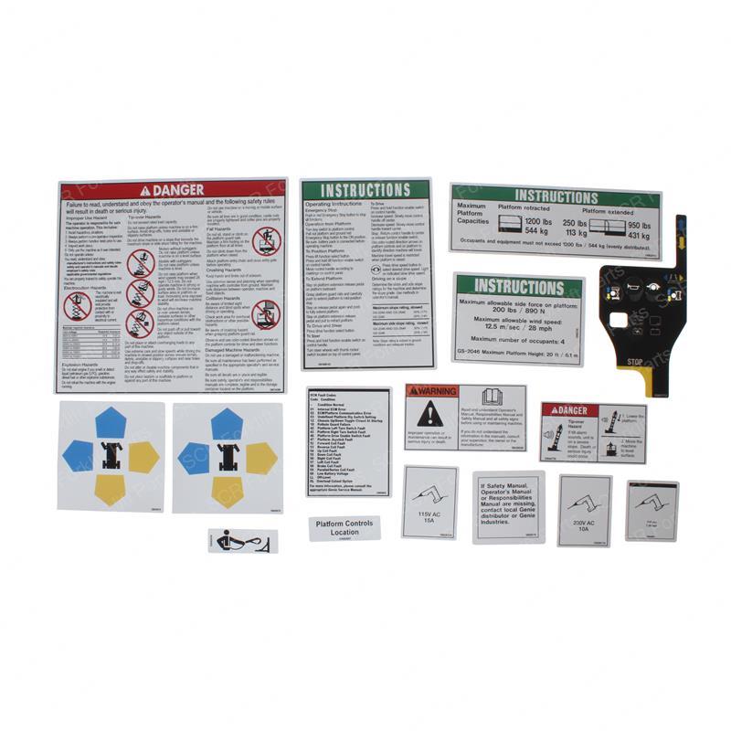 DECAL KIT - 2046 PLATFORM WORDS SY1230927 sy1230927 product image