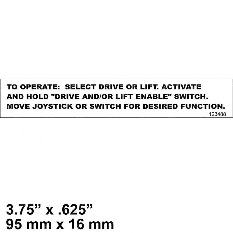 DECAL - OPERATING INSTRUCTIONS GNSJ123488GT gnsj123488gt product image