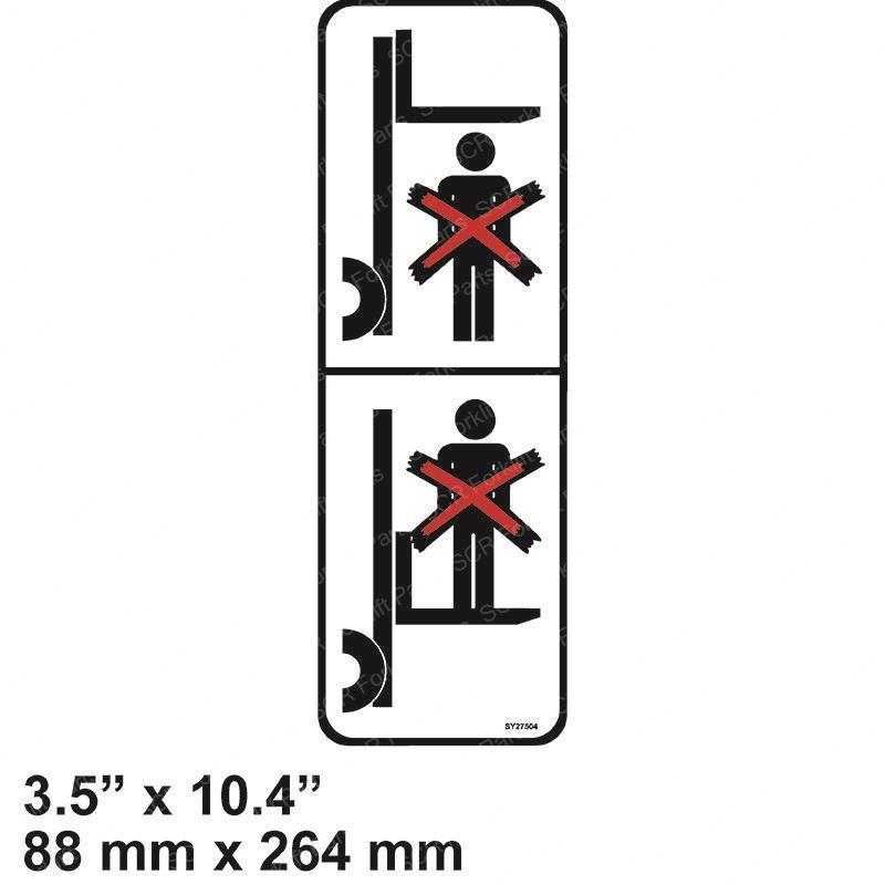DECAL - FORK WARNING LG CL2349361 cl2349361 product image
