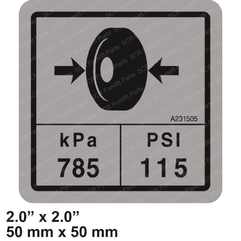 DECAL - TIRE PRESSURE DWA211731 dwa211731 product image