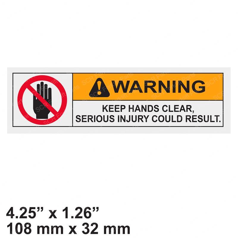 DECAL - WARNING CRUSHED HAND LI149569 li149569 product image