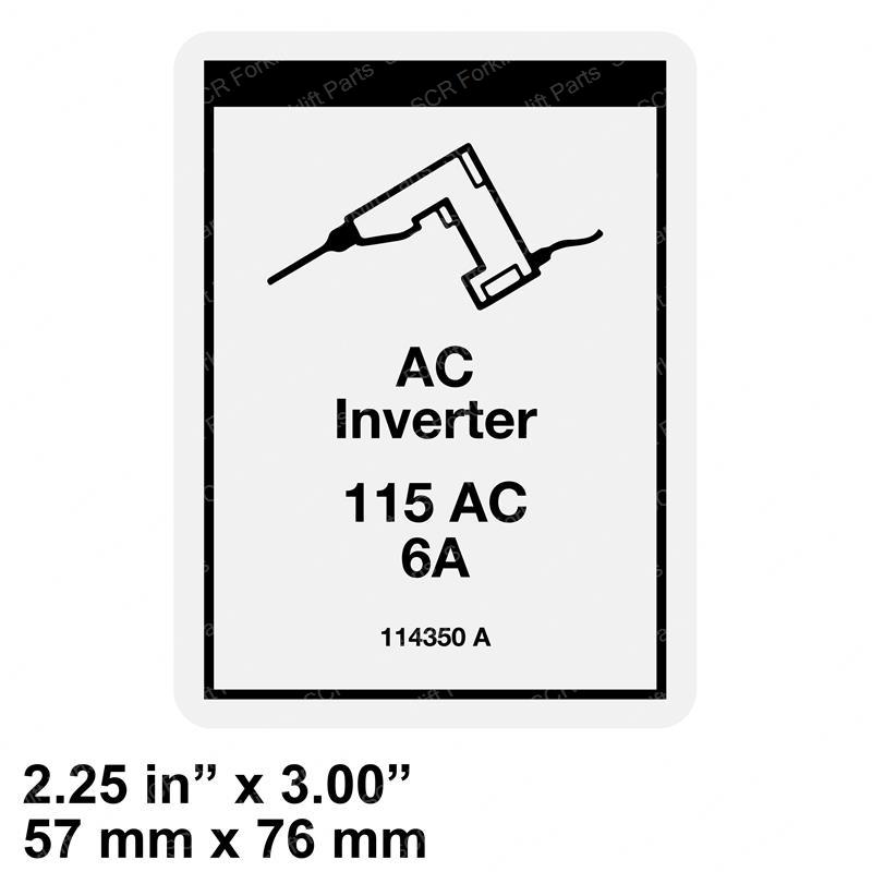 DECAL-AC INVERTER POWER-115V GN114350GT gn114350gt product image