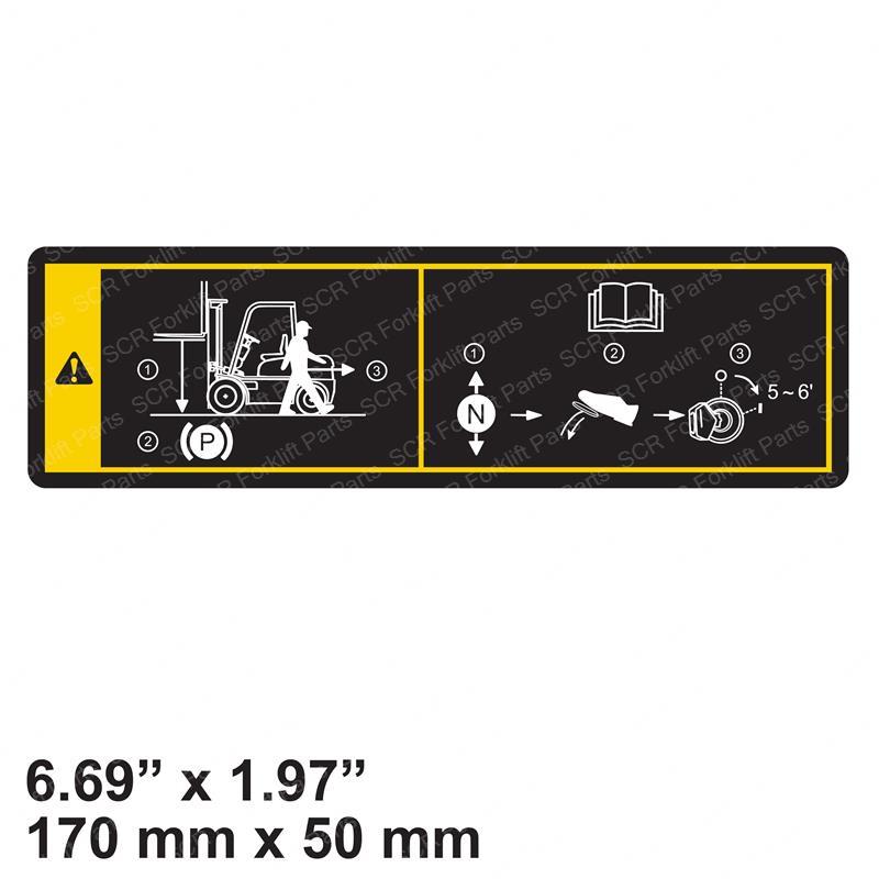 DECAL - WARNING PARKING HNXCCK-01245 hnxcck-01245 product image