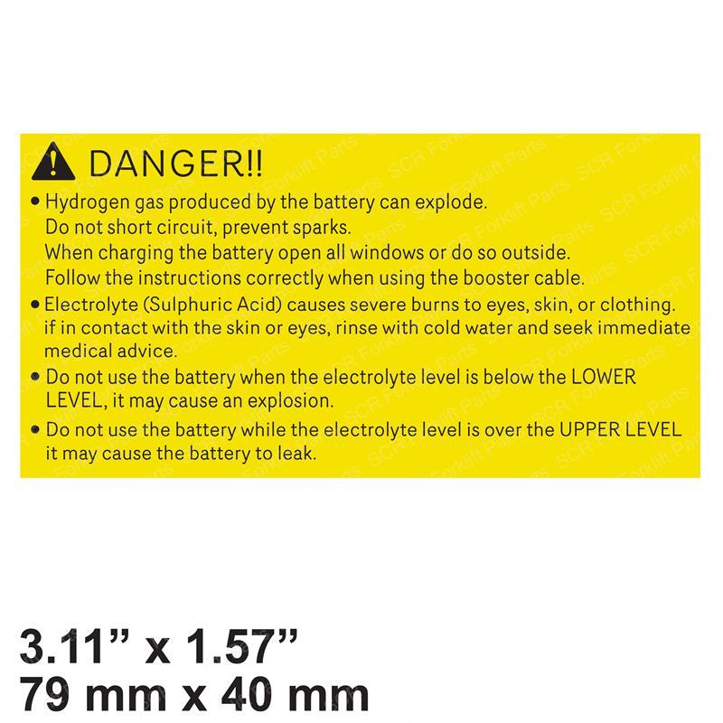 DECAL BATTERY NI534A3-82421 ni534a3-82421 product image
