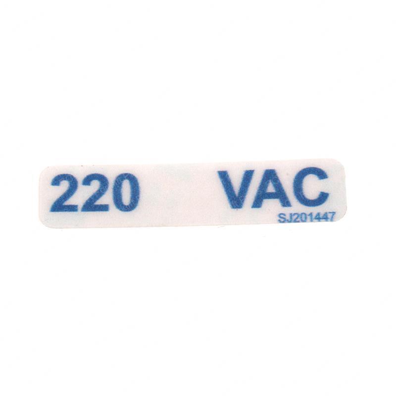DECAL - 220 VAC SY1230608 sy1230608 product image