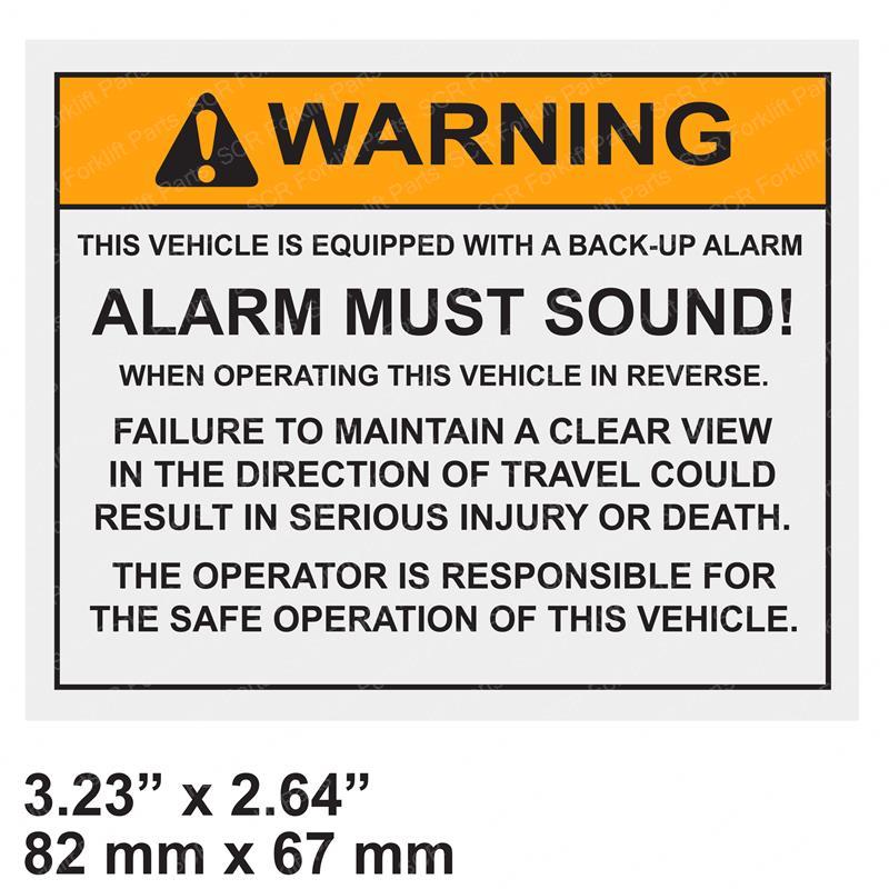 DECAL - BACKUP ALARM LI0009384607 li0009384607 product image
