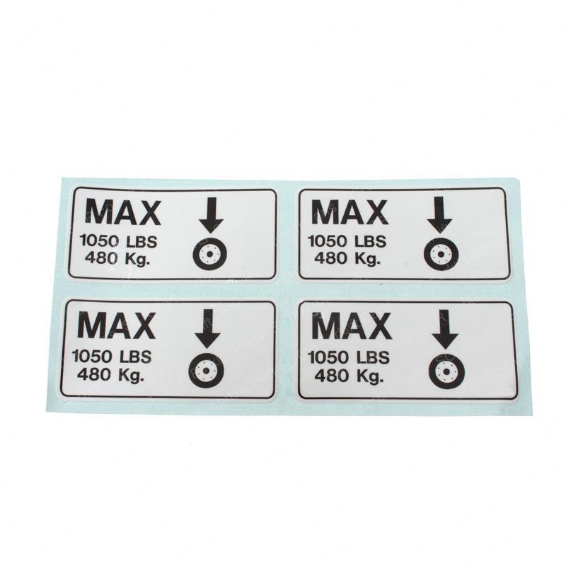 WHEEL KIT LOAD DECALS 1932E2 JL2901849 jl2901849 product image
