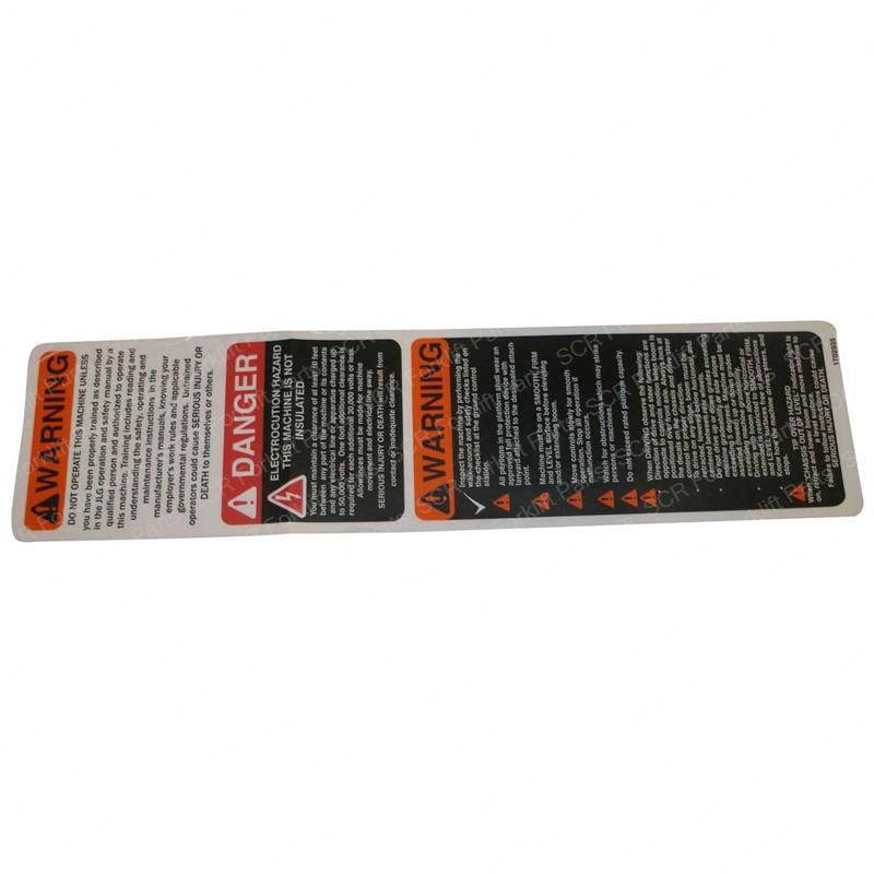 DECAL WARN/DANGER JL1702935 jl1702935 product image