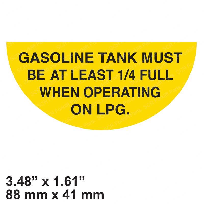 DECAL - FUEL GAUGE MIN. HY0864740 hy0864740 product image