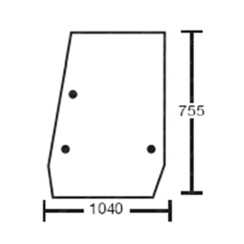 GLASS, LH SIDE TINTED JC827/30324 jc827-30324 product image