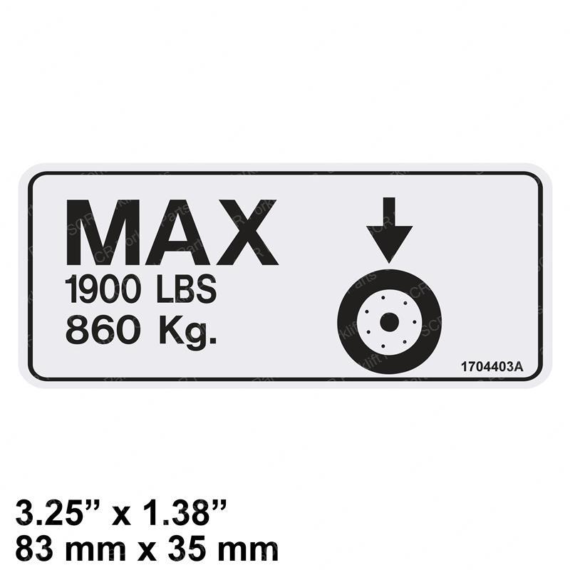 DECAL - KIT WHEEL LOAD JL2901765 jl2901765 product image