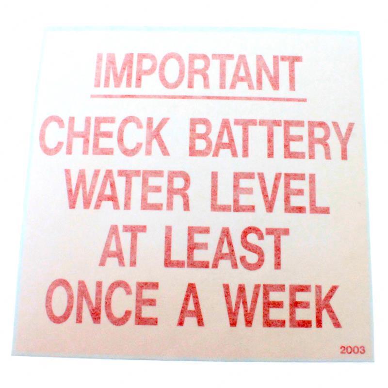 DECAL - BATTERY WATER LEVEL SY1243199 sy1243199 product image