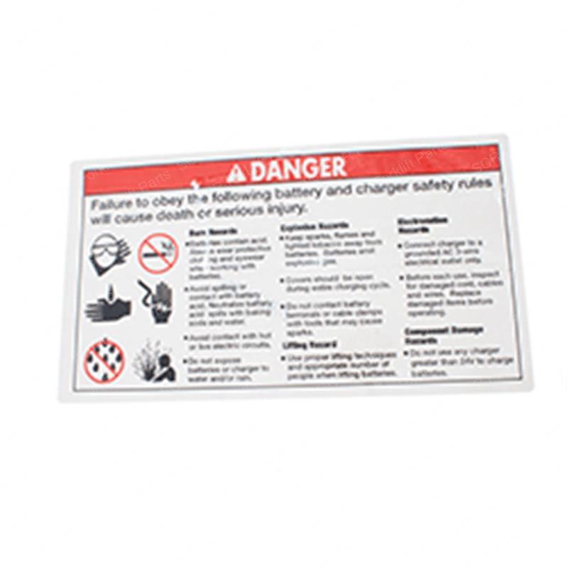 DECAL - DANGER BATTERY SAFETY SY28-107782 sy28-107782 product image