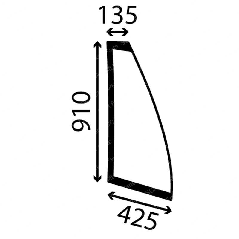 SIDE WINDOW LHS TINTED WL JC827/80323 jc827-80323 product image