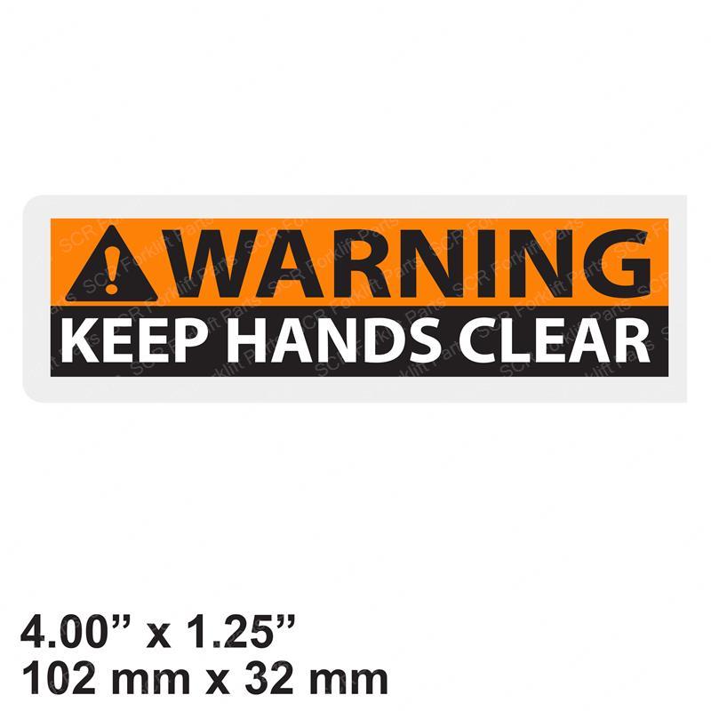 DECAL - WARN KEEP HANDS CLEAR SY1238388 sy1238388 product image