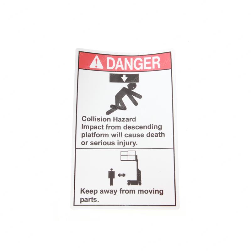 DECAL DANGER COLLISION HAZARD JLGN82975 jlgn82975 product image