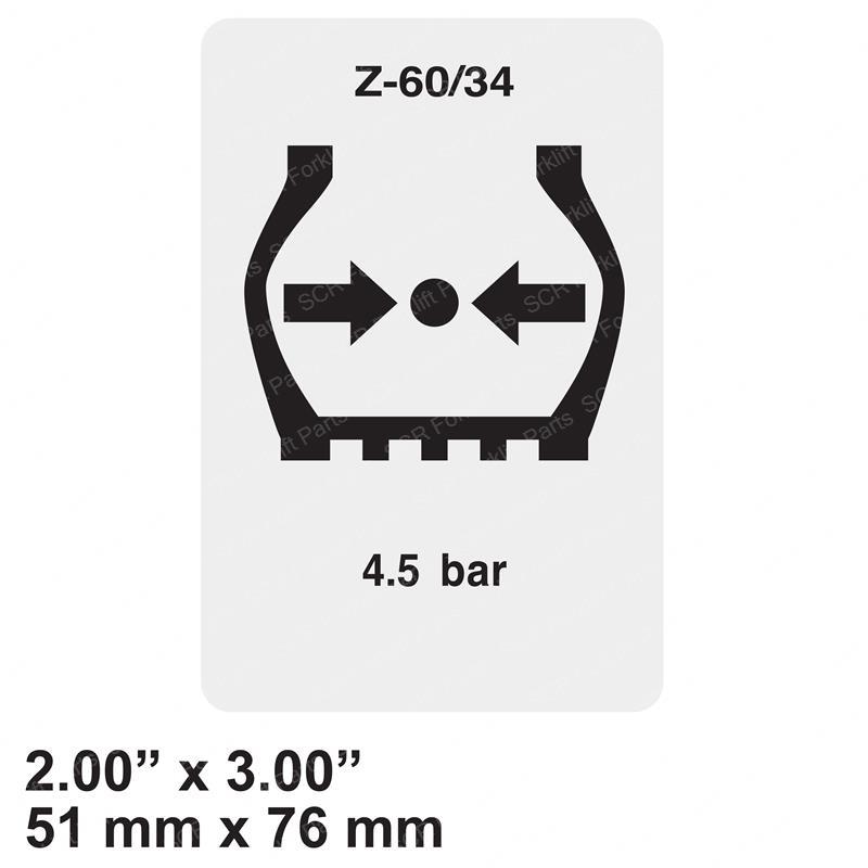 DECAL - TIRE SPECS Z60 SY1230129 sy1230129 product image