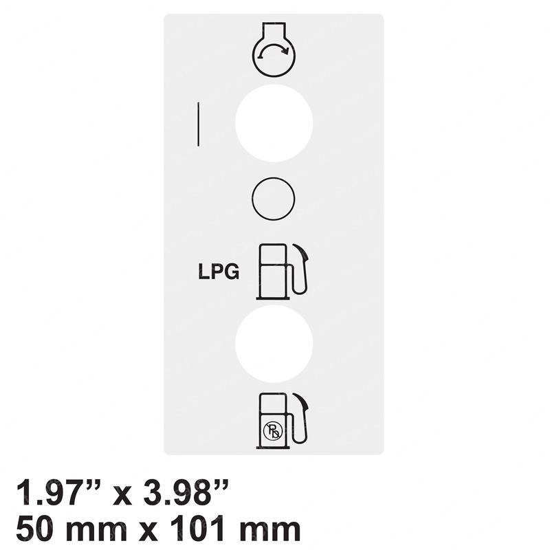 DECAL - START/ON/OFF/LP GAS SY1230600 sy1230600 product image