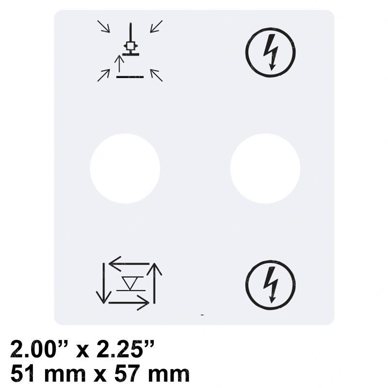 DECAL - OUTRIGGER AUTO LEVEL SY1230645 sy1230645 product image
